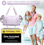 Travel Duffel Bag, Sports Tote Gym Bag, Shoulder Weekender Overnight Bag - Image 5