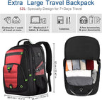 Z-MGKISS 52L Extra Large Laptop Backpack, Travel Computer Bag - Image 2