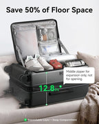 LUGGEX 28 Inch Luggage with Spinner Wheels, Expandable PC Hard Shell Checked - Image 4