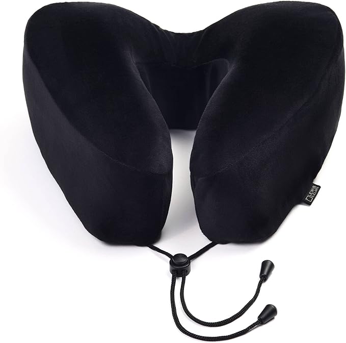 Lewis N. Clark Contoured Memory Foam Hexform Travel Cervical Neck Pillow by LewisNClark