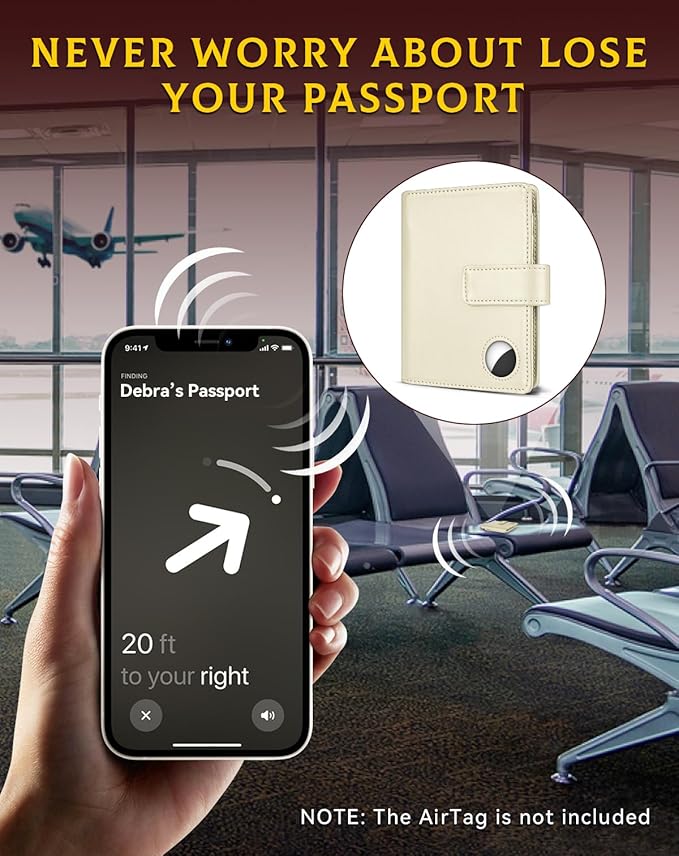 Leather Passport Holder Wallet Cover Case - Image 2