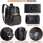 VASCHY Diaper Bag Backpack for Mum Dad, Unisex Large Waterproof Vegan Leather - Image 3