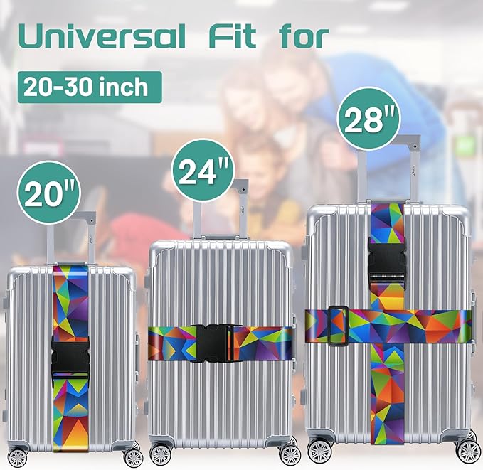 Slohif Luggage Straps for Suitcases Travel Belt Accessories Luggage Connector - Image 3