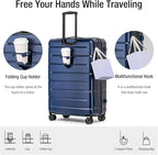 KYME Suitcases with Wheels Hardshell 30 Inch Luggage TSA Approved Large Checked - Image 2