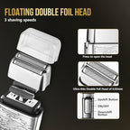 Beard Trimmer for Men, Cordless Electric Hair Clippers Professional, Barber Clippers Rechargeable Sets, Electric Razor Foil Shavers Haircut Kit for Ear, Face, Nose, Hair, Beard,Whole Body Available