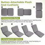 ATEPA Inflatable Stadium Seat Cushion, Self-Inflating Memory Foam Stadium Seats - Image 2