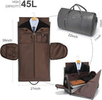 Leather Garment Bag for Travel, Modoker Carry On Suit Carrier Travel Bag - Image 2