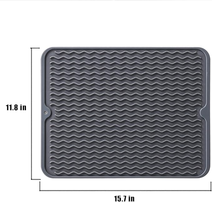 2 Pack Heat Mat for Curling Iron, Oversize Silicone Resistant Mat for Hair Tools, Hot Pad for Hair Straightener, Flat Irons and Hot Hair Styling Tools Home Travel Gym Salon (15.7" x 11.8")