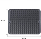 2 Pack Heat Mat for Curling Iron, Oversize Silicone Resistant Mat for Hair Tools, Hot Pad for Hair Straightener, Flat Irons and Hot Hair Styling Tools Home Travel Gym Salon (15.7" x 11.8")