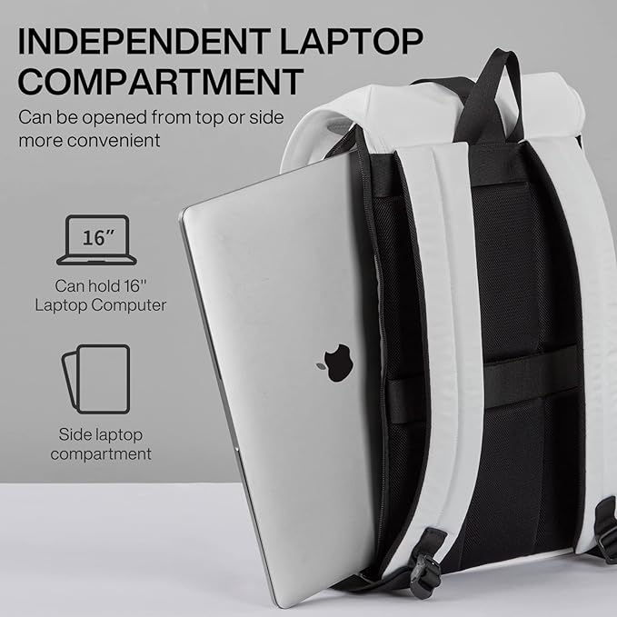 mixi Travel Laptop Backpack for Women & Men Carry On Backpack fits 16'' Laptop - Image 3