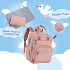 iniuniu Diaper Bag Backpack, 4 in 1 kit Large Unisex Baby Bags - Image 2