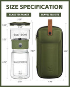 ZENS Modern Glass Infuser Teapot, Smart One Touch Tea Maker - Image 3