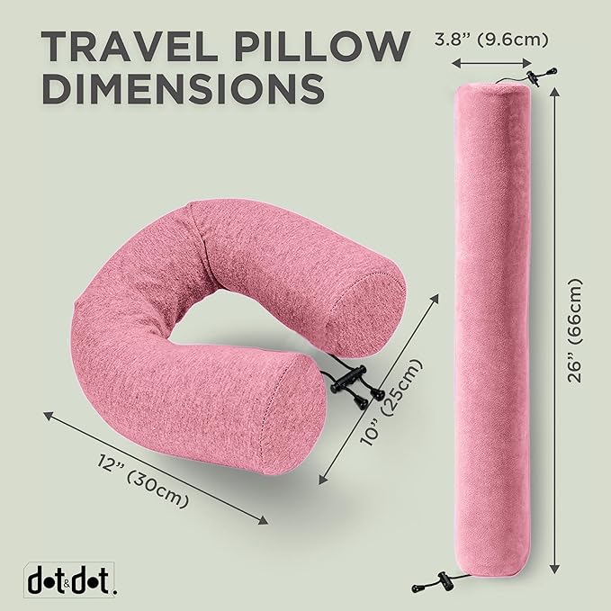 Dot&Dot Twist Memory Foam Travel Pillow - Image 7