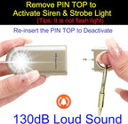 130dB Personal Safety Alarm Strobe Light. Loud Sound Keychain Siren - Image 5