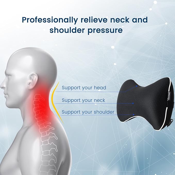 Inflatable Car Neck Pillow, Soft Headrest Inflatable Car Pillow - Image 2