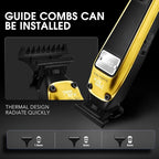 DSP Professional Beard Trimmer for Men, Cordless Trimmer Barber, BLDC Motor & DLC Coated Blade, Bald Head Clipper for Men