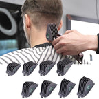 Extra Long Clipper Guards for most Wahl Clippers, 3 Inch Hair Clipper Combs Guides, Fit Wahl Clipper Guides Attachments - 1.25" to 3", 8 Piece Set, Gray Color