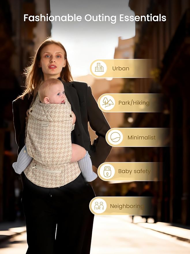 GROWNSY Baby Carrier Newborn to Toddler, Ergonomic Baby Toddler Carrier Wraps - Image 9