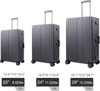 TRAVELKING All Aluminum Luggage Zipperless Hard Shell Luggage Case - Image 6