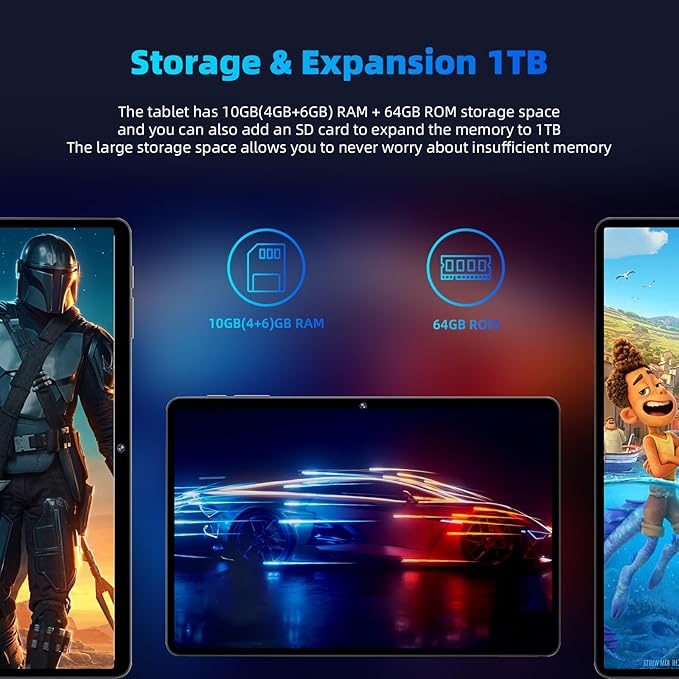 Android 14 Tablet, 10 inch Tablets, Octa Core Processor, 10GB+64GB+512GB - Image 6