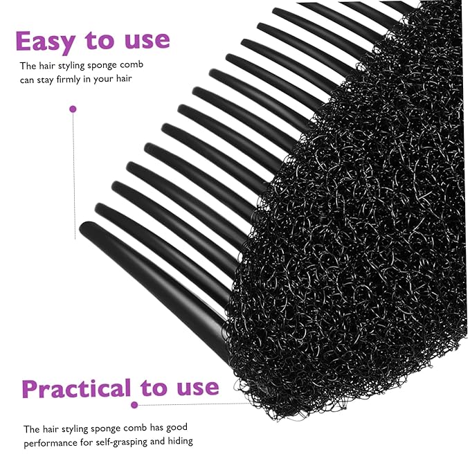 FRCOLOR 18pcs Sponge Hair Shaper Comb for Women Styling Tools Appliances Braids Hair Accessories Bun Maker Tool