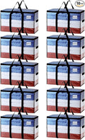 TAILI Extra Large Moving Bags, 10 Pack Clear Heavy Duty Totes by TAILI