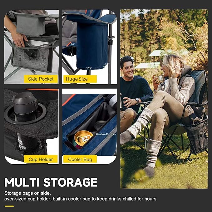 FAIR WIND Oversized Fully Padded Camping Chair - Image 8
