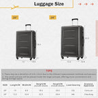Merax Luggage Set 2 Piece Suitcase Sets - Image 4