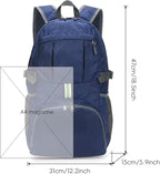 Yaopeing Lightweight Backpack, 25L Foldable Hiking Packable, Water Resistant - Image 6