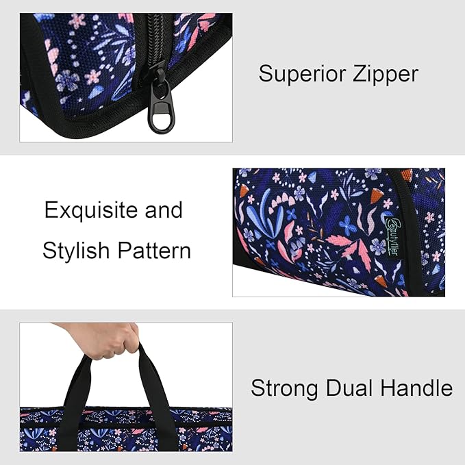Travel Case for Blow Dryer Brush, Storage Carrying Bag for Revlon Hair Dryer Brush Original 1.0/Plus 2.0, Portable Travel Storage Bag Compatibility with All Brand Hot Tools Volumizer Hot Air Brush