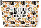 Cute Guinea Pig Makeup Bag Guinea Pig Accessories Funny Guinea Pig Gifts Stuff Decor Travel Toiletry Bag for Women Best Friends Girls Pet Animal Lovers Daughter Sister Camping Birthday Christmas