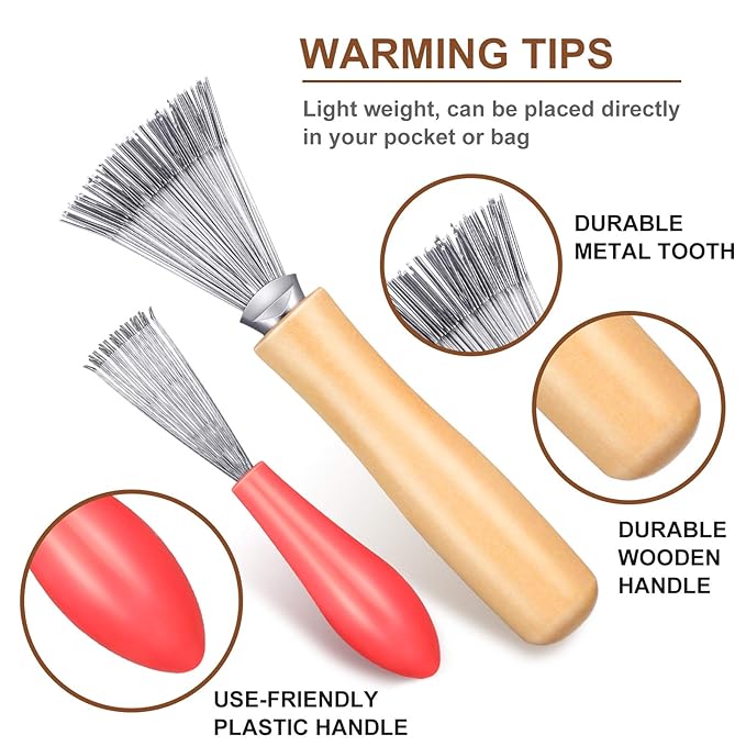 5-Piece Comb Cleaner Set - Rake, Brush and Tool for Removing Hair, Dust from Different Combs, Ideal for Home and Salon Use