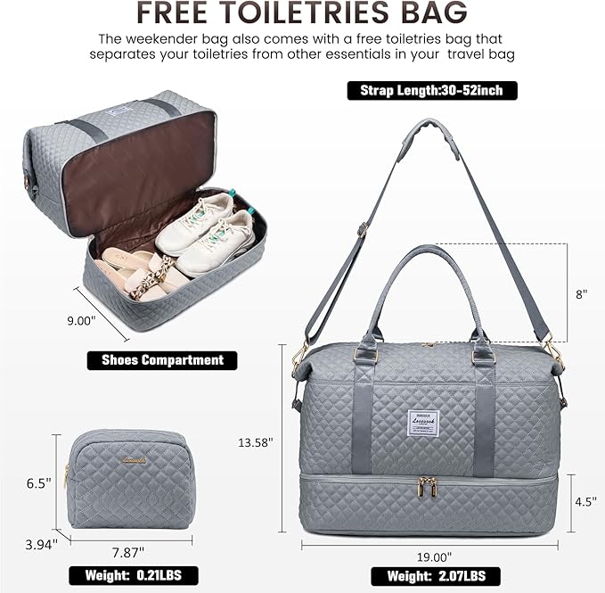 LOVEVOOK Travel Duffle Bag, Weekender Bags - Image 2