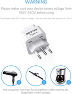 BESTEK Brazil, South Africa Travel Plug Adapter, Grounded Universal Type N Plug - Image 5