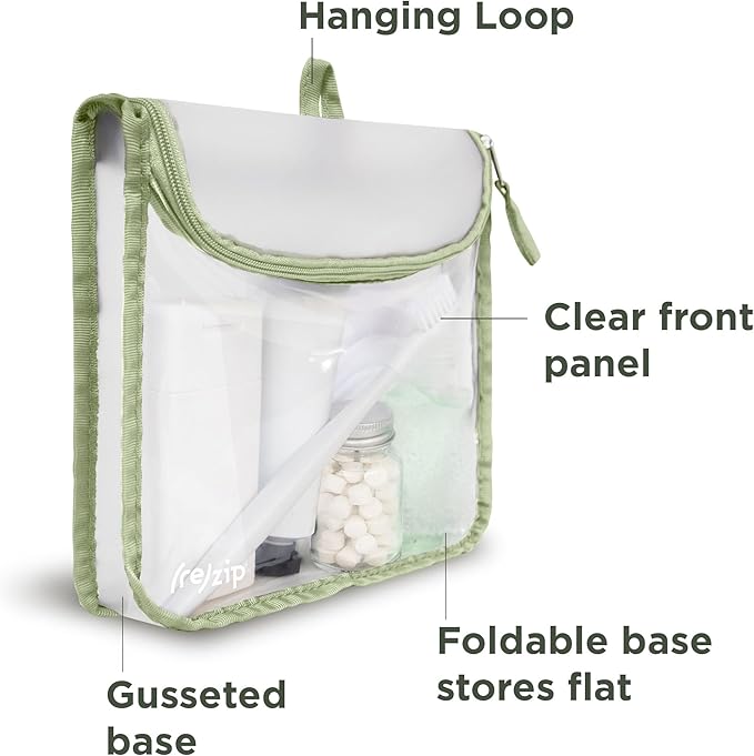 zip Zippered TSA-Compliant Travel Quart Bag | Zippered, Storage Bag - Image 5