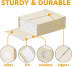 SpaceAid 8 Pack Bed Sheet Organizers and Storage, Foldable Sheet Organizer - Image 6