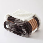 PU MEI Sherpa Blanket Full/Queen Plaid Thick Bed Blanket, 90”*80” Super Soft - Image 7