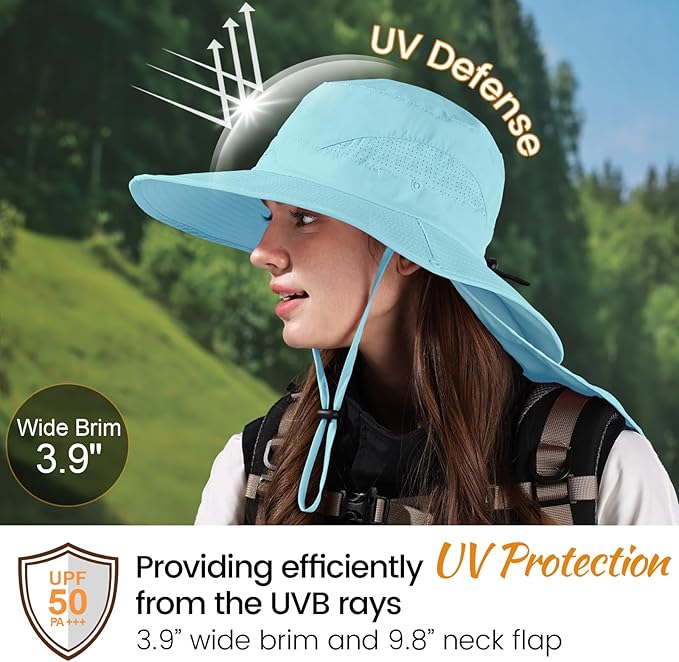 ZOORON Sun Hat for Men Women Fishing Hat - Image 3