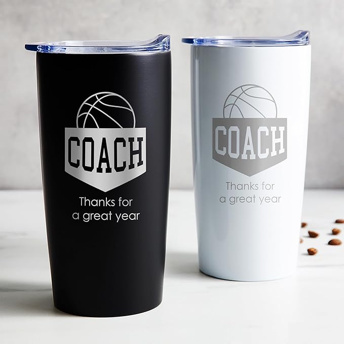 Lifetime Creations Engraved Basketball Coach Tumbler: Basketball Coach Thank - Image 2