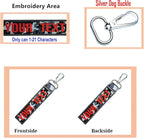 Custom Luggage Tags, Custom Personalized Luggage tag Name, Embroidery Key Ring - Image 2
