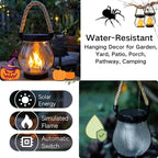Solar Lantern Outdoor Lights, Flickering LED - Image 6