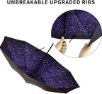 LLanxiry Compact Travel Umbrella, Mini Windproof Umbrellas - Image 3