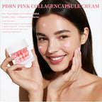 PDRN Collagen Renewal Anti-Aging Face Moisturizer Cream with Capsule Gel, Korean Skincare for Deep Hydration and Skin Repair, 50g, 1.7 fl oz