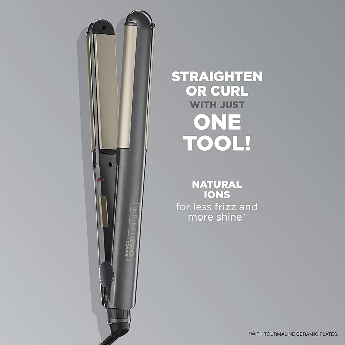 INFINITIPRO BY CONAIR 2-in-1 Styler, Curl or Straighten with 1 Tool
