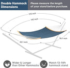 SUNCREAT Hammocks Two Person Tree Hammock, Heavy Duty Curved Bar Hammock - Image 5