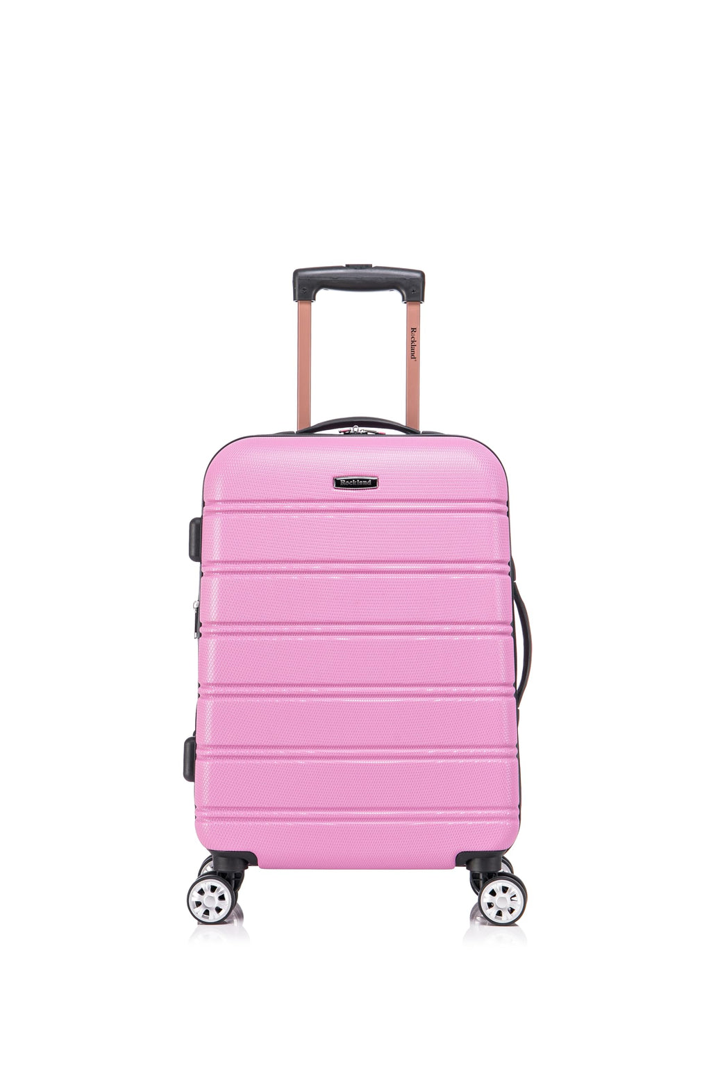 Melbourne Hardside 2 Piece Expandable Spinner Wheel Luggage Set (Pink / 2 Piece (20"/14" Tote))