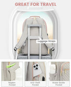 LOVEVOOK Laptop Backpack for Women, Travel Computer Work Bags - Image 4