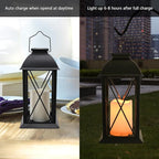 2 Pack Outdoor Solar Lantern 12" Battery Hanging Lanterns Waterproof Vintage - Image 6