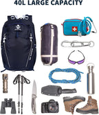 Hiking Backpack 40L Lightweight Waterproof Daypack - Image 6