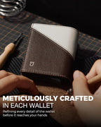 Jenoss Smart Wallet For Men: Full Grain Leather, Handcrafted, Slide Metal Pop - Image 4